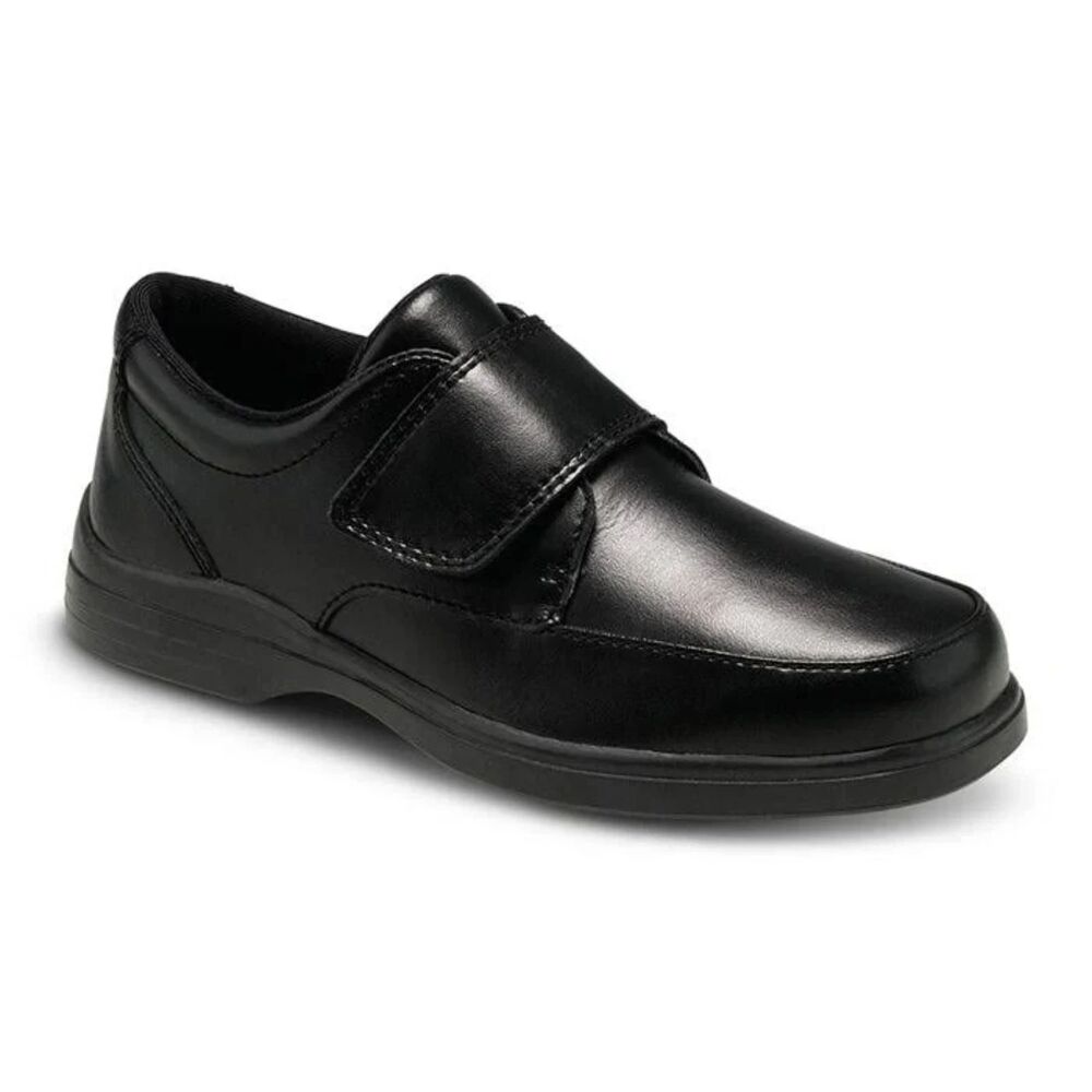Hush Puppies Gavin Kids Slip-On Loafers Boys Size 1M Black Leather
